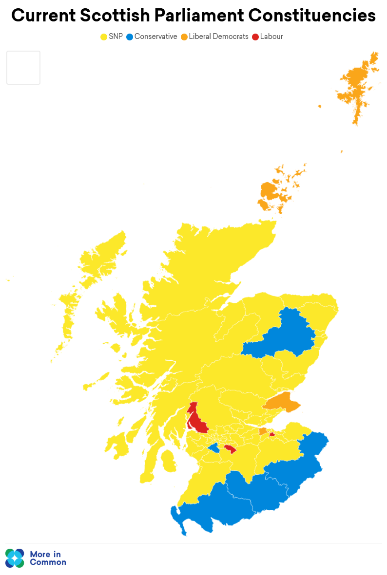 Current Holyrood Constituency Map
