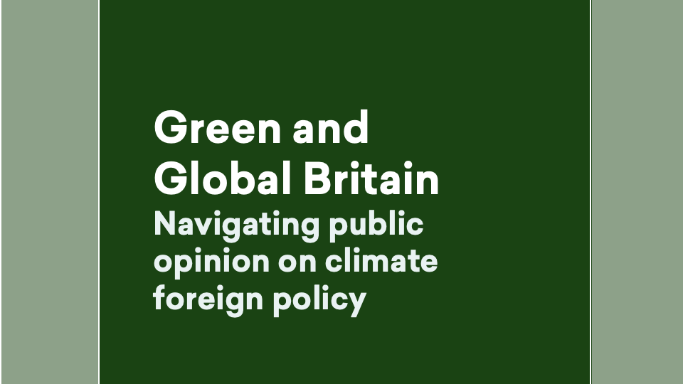 Green And Global Britain